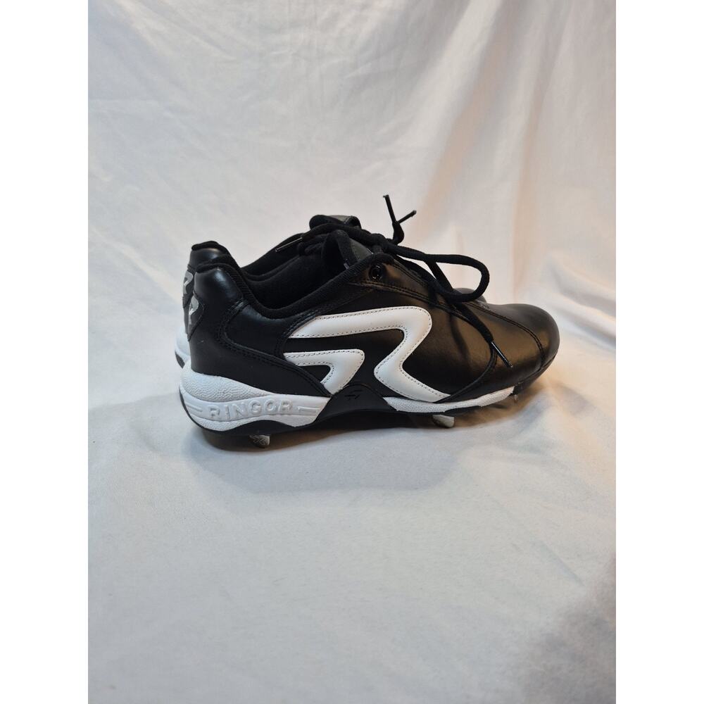 Ringor Women’s Diamond Softball Molded Cleats Size 9 BLACK/WHITE Never Used